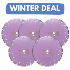 5x De ultieme diamantschijf 350mm voor beton / abrasive - Winter Deal