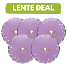 5x De ultieme diamantschijf 350mm voor beton / abrasive - Winter Deal