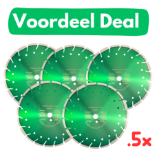 5x De ultieme diamantschijf 300mm voor beton / abrasive - Voordeel deal