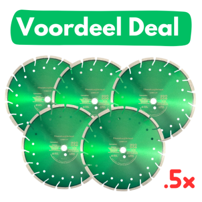 5x De ultieme diamantschijf 300mm voor beton / abrasive - Voordeel deal