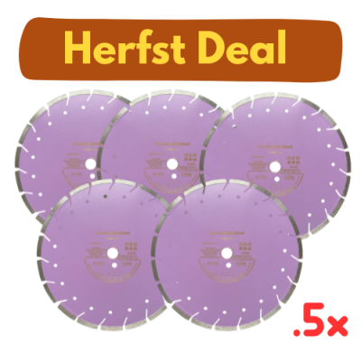 5x De ultieme diamantschijf 350mm voor beton / abrasive - Herfst Deal