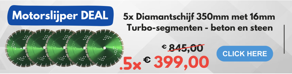 5x diamantschijf 350mm