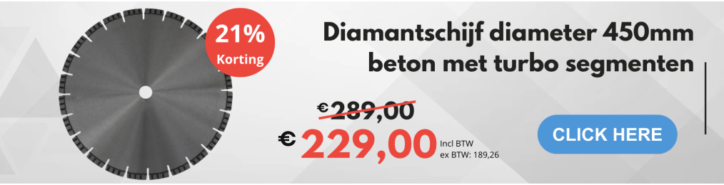 diamantschijf 450mm actie