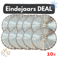 10x Diamantschijf 350mm met turbo segmenten - Eindejaars DEAL