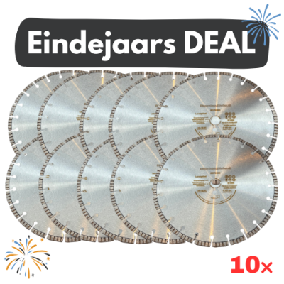 10x Diamantschijf 350mm met turbo segmenten - Eindejaars DEAL