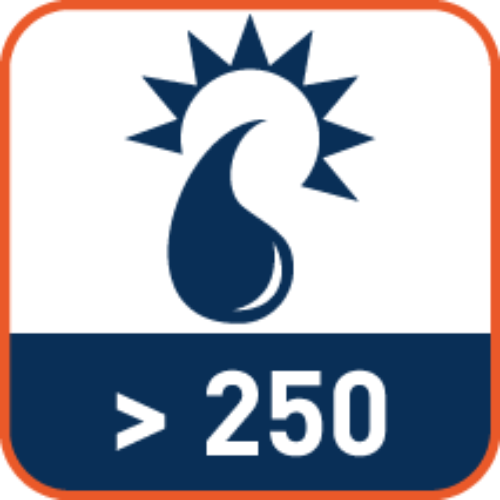 Vanaf ø250 mm geschikt voor droog en nat gebruik